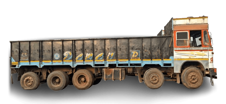 Daman Group 14-Wheeler Truck Rajnandgaon - Dhan Rice TMT Transport